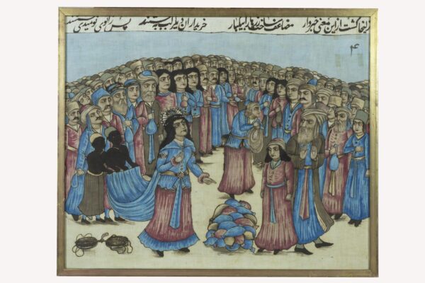 Nine Oriental Paintings on Canvas