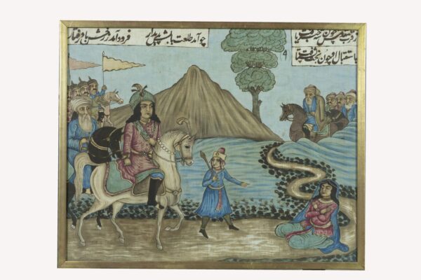Nine Oriental Paintings on Canvas - Image 3