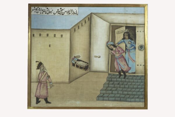 Nine Oriental Paintings on Canvas - Image 4