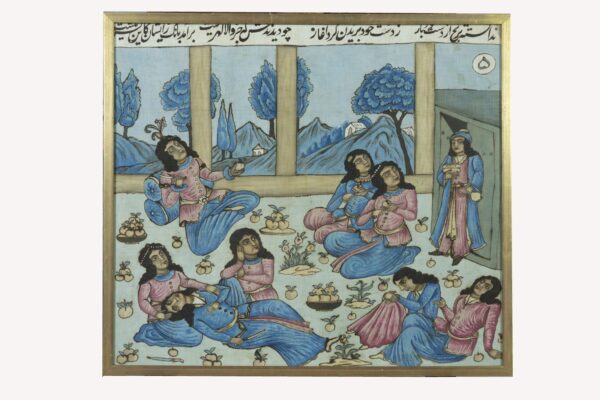 Nine Oriental Paintings on Canvas - Image 6