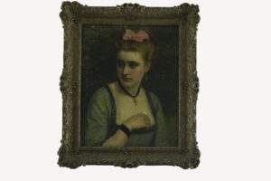 Óleo sobre Tela: Retrato Mujer