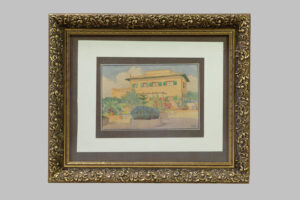 Acuarela de Erwin Hubert (1883 - 1963)