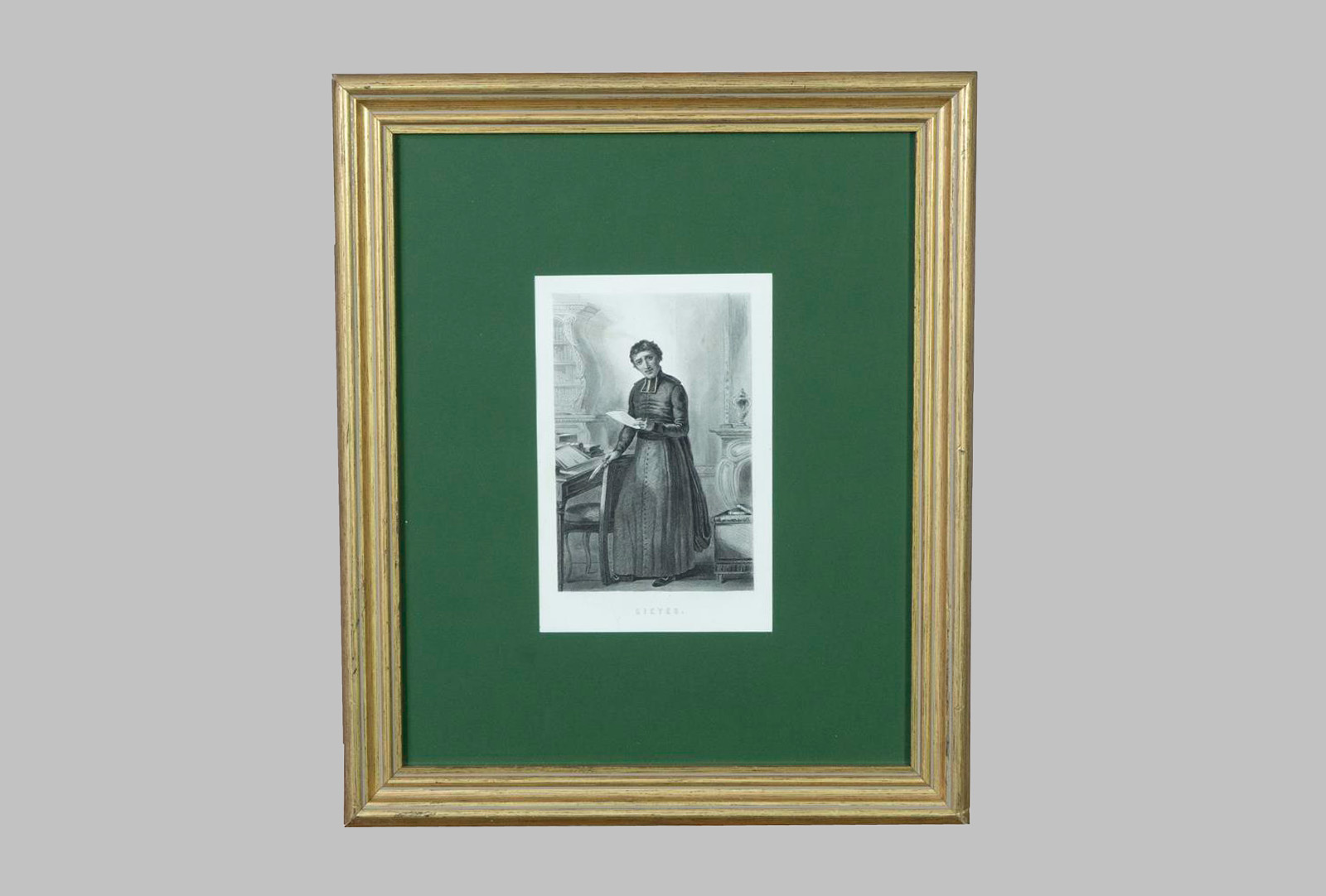 Grabado: Retrato de J. J. Leonard Bourdon (1754 - 1807)