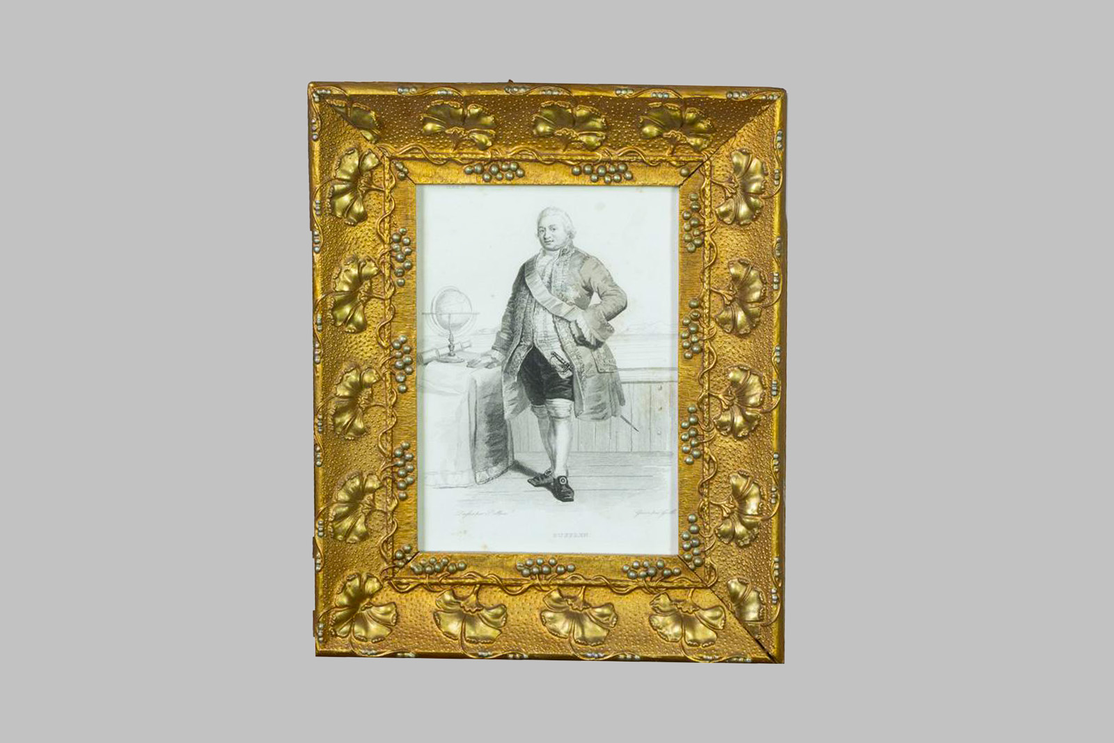 Grabado: Retrato de Pierre André de Suffren de Saint Tropez (1729 - 1788)