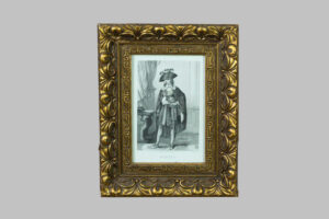 Grabado: Retrato de Jacques Melchior, conde de Barras (1719 - 1793)
