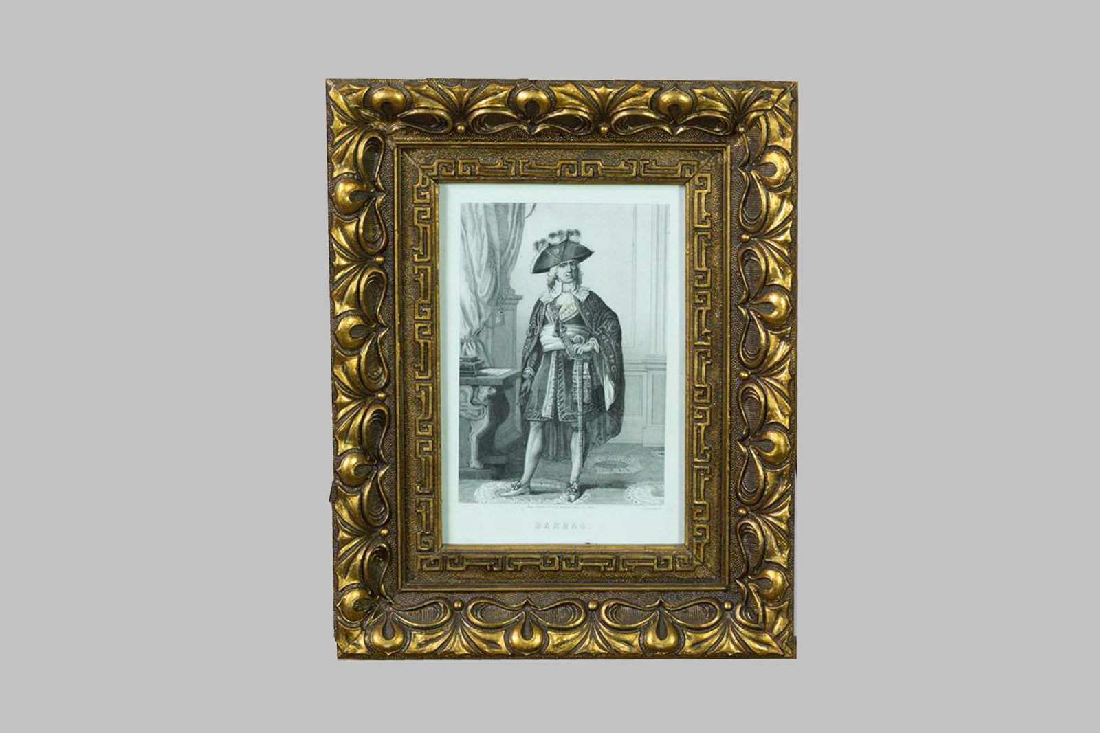 Engraving: Portrait of Jacques Melchior, Count of Barras (1719 - 1793)