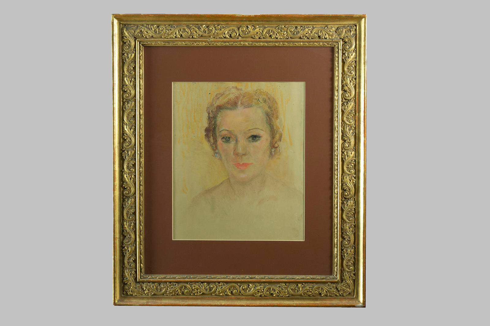 Pintura al Pastel de Dionís Bennàssar Mulet (1904 - 1967)