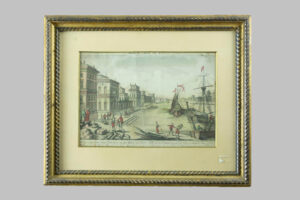 Grabado Iluminado: Puerto de Mahón
