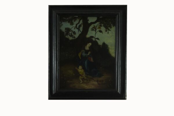 Oil on Panel: Virgin with Child