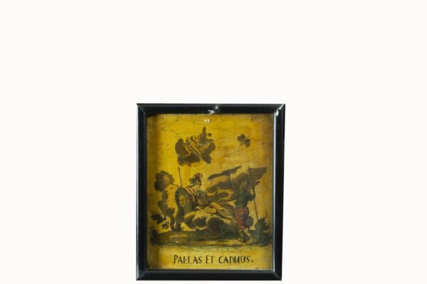 Painting on Panel: "PALLAS ET CADMUS"