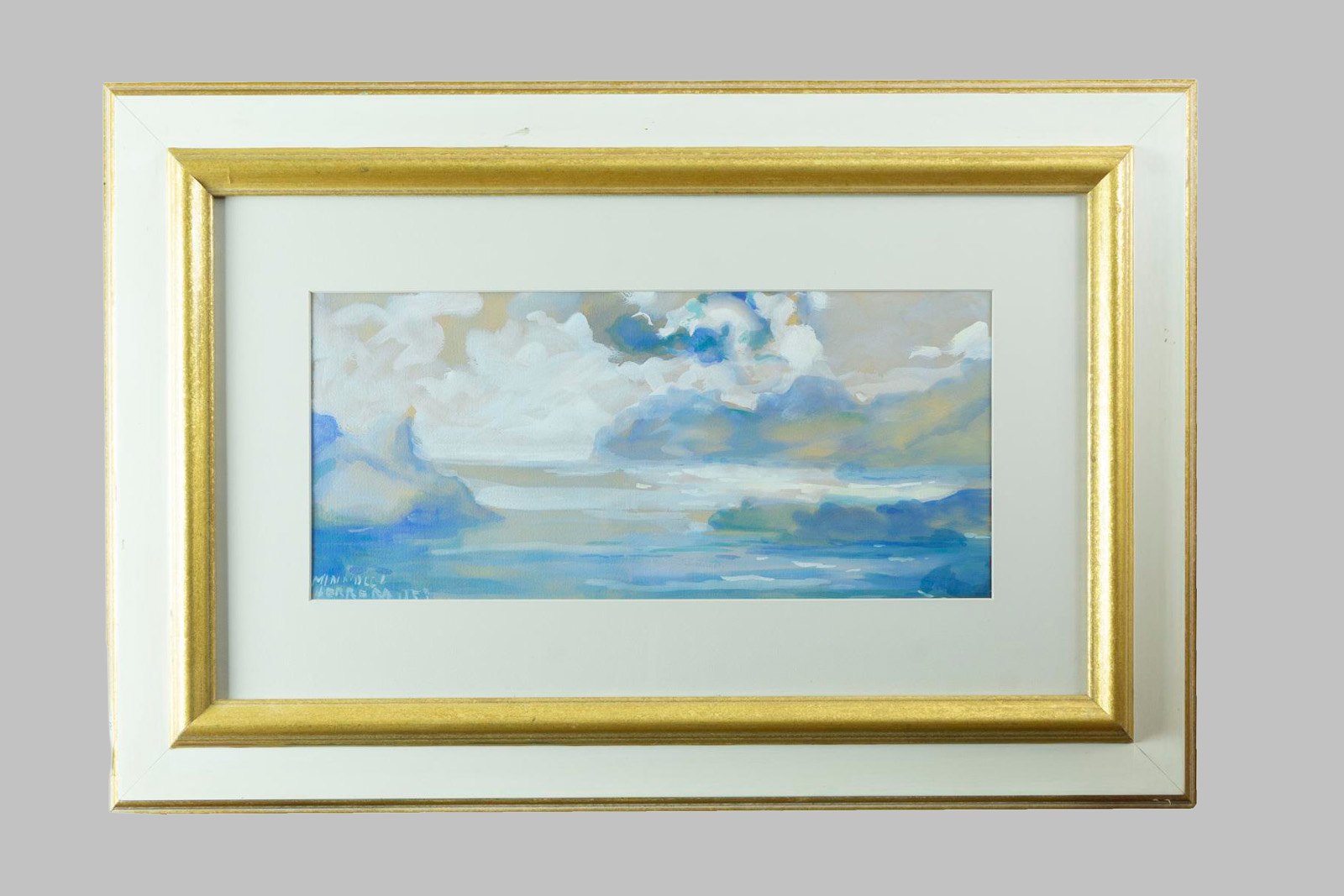 Gouache on Cardboard by Andrés Minnocci Herrera (between 1900 and 1910 - Palma, 1967)