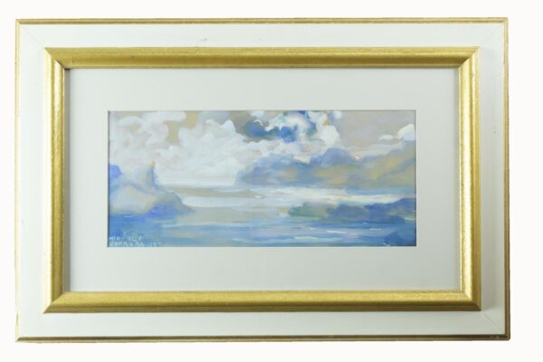 Gouache on Cardboard by Andrés Minnocci Herrera (between 1900 and 1910 - Palma, 1967)