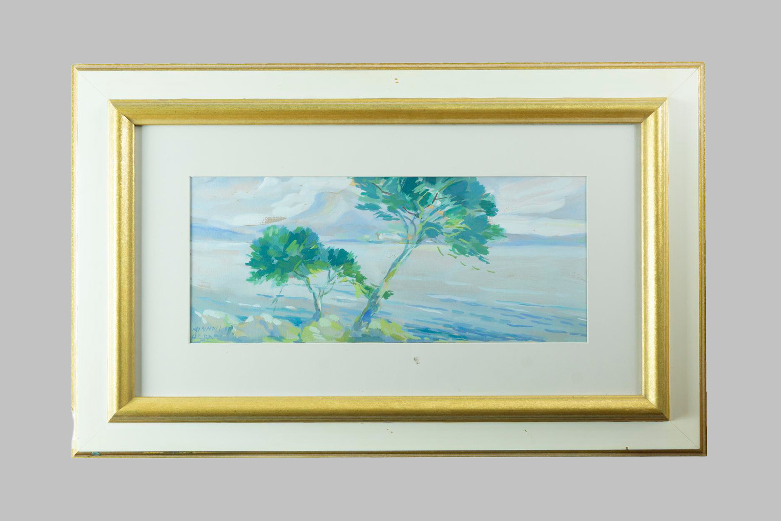 Gouache on Cardboard by Andrés Minnocci Herrera (between 1900 and 1910 – Palma, 1967)