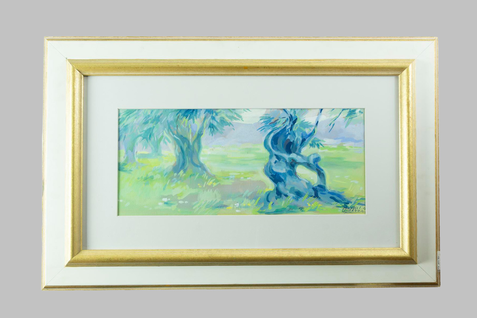 Gouache on Cardboard by Andrés Minnocci Herrera (between 1900 and 1910 – Palma, 1967)
