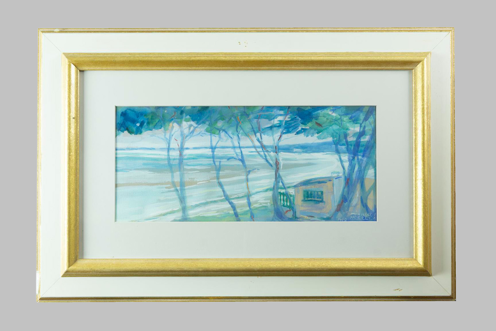 Gouache on Cardboard by Andrés Minnocci Herrera (between 1900 and 1910 – Palma, 1967)