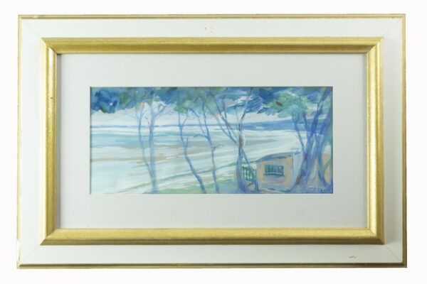 Gouache on Cardboard by Andrés Minnocci Herrera (between 1900 and 1910 – Palma, 1967)