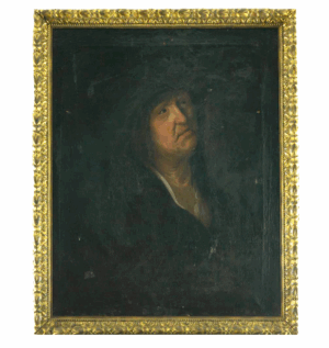 Retrato folclórico de un caballero – Escuela Americana, Siglo XVIII