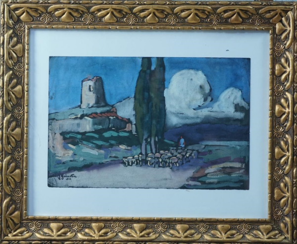 Pastel Painting by Jean Guindon (1883 - 1976)