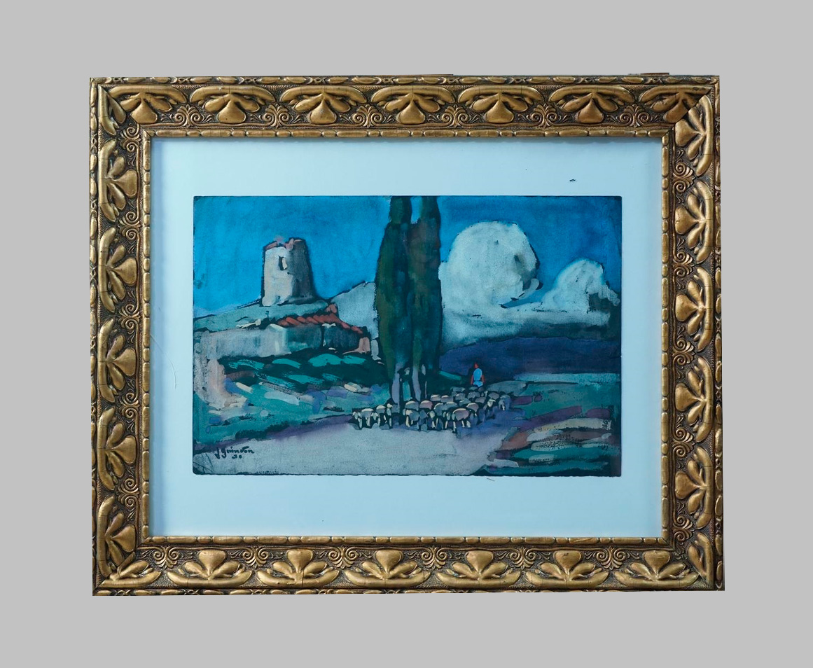Pintural al pastel de Jean Guindon (1883 - 1976)