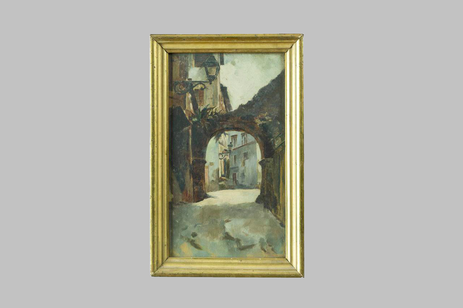 Óleo sobre Tabla: Pueblo