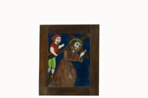 Painted glass: Religious motif