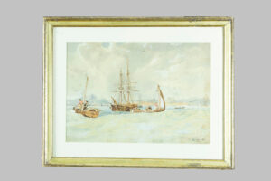 Pintura al Pastel de Van Der Elst
