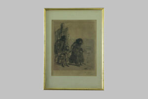 Grabado de Jean-Louis Forain (1852 - 1931)