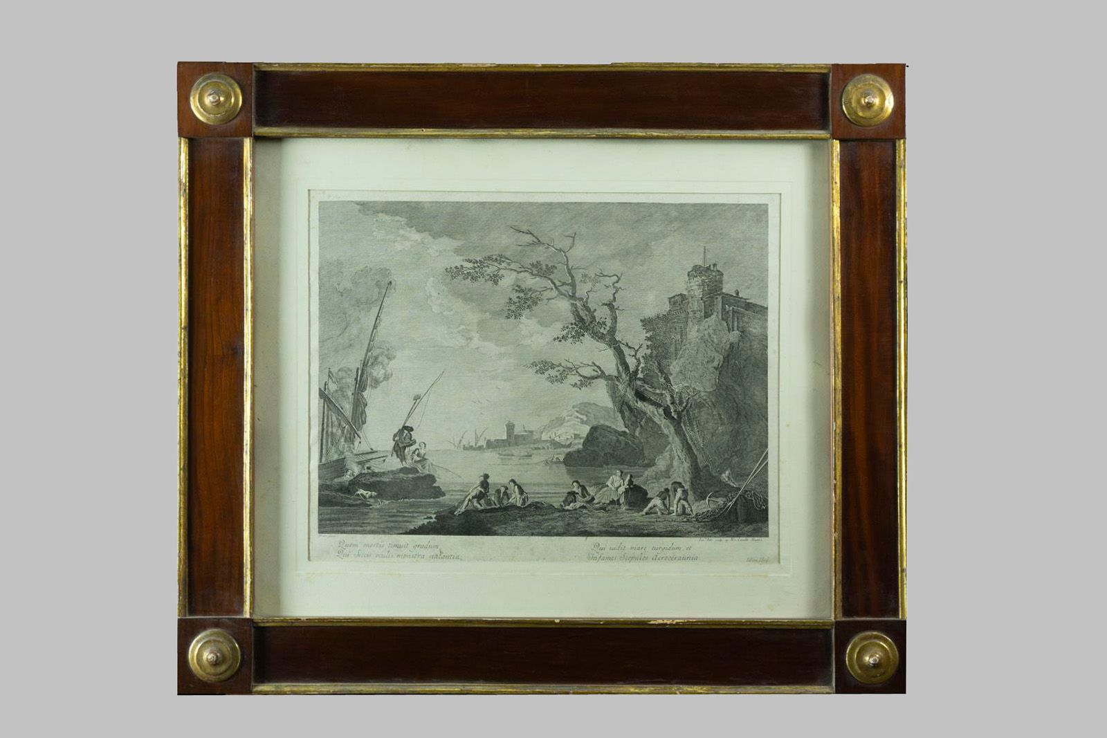 Cuatro Grabados de Vernet, Francesco del Pedro y Nicolo Cavalli