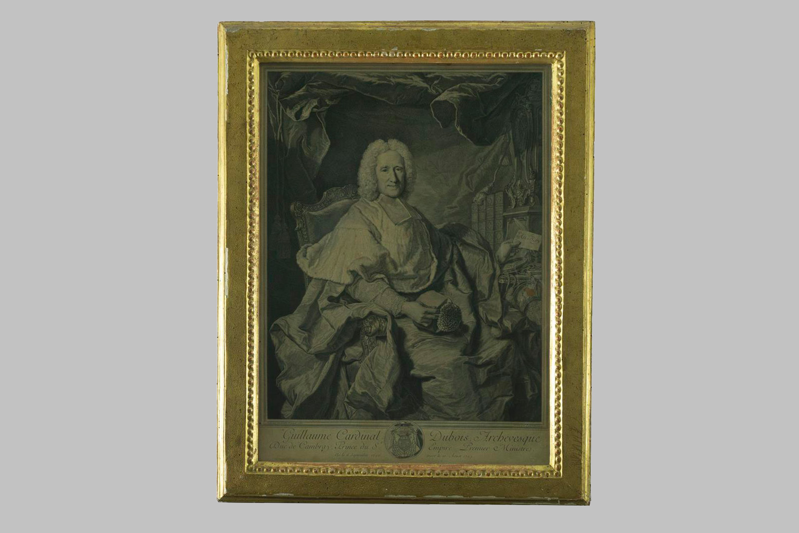 Grabado realizado por Pierre Drevet (Francia, 1663 - 1738)