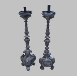 Pair of Baroque Candlesticks