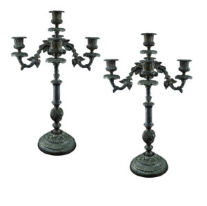 Pareja Candelabros de Metal