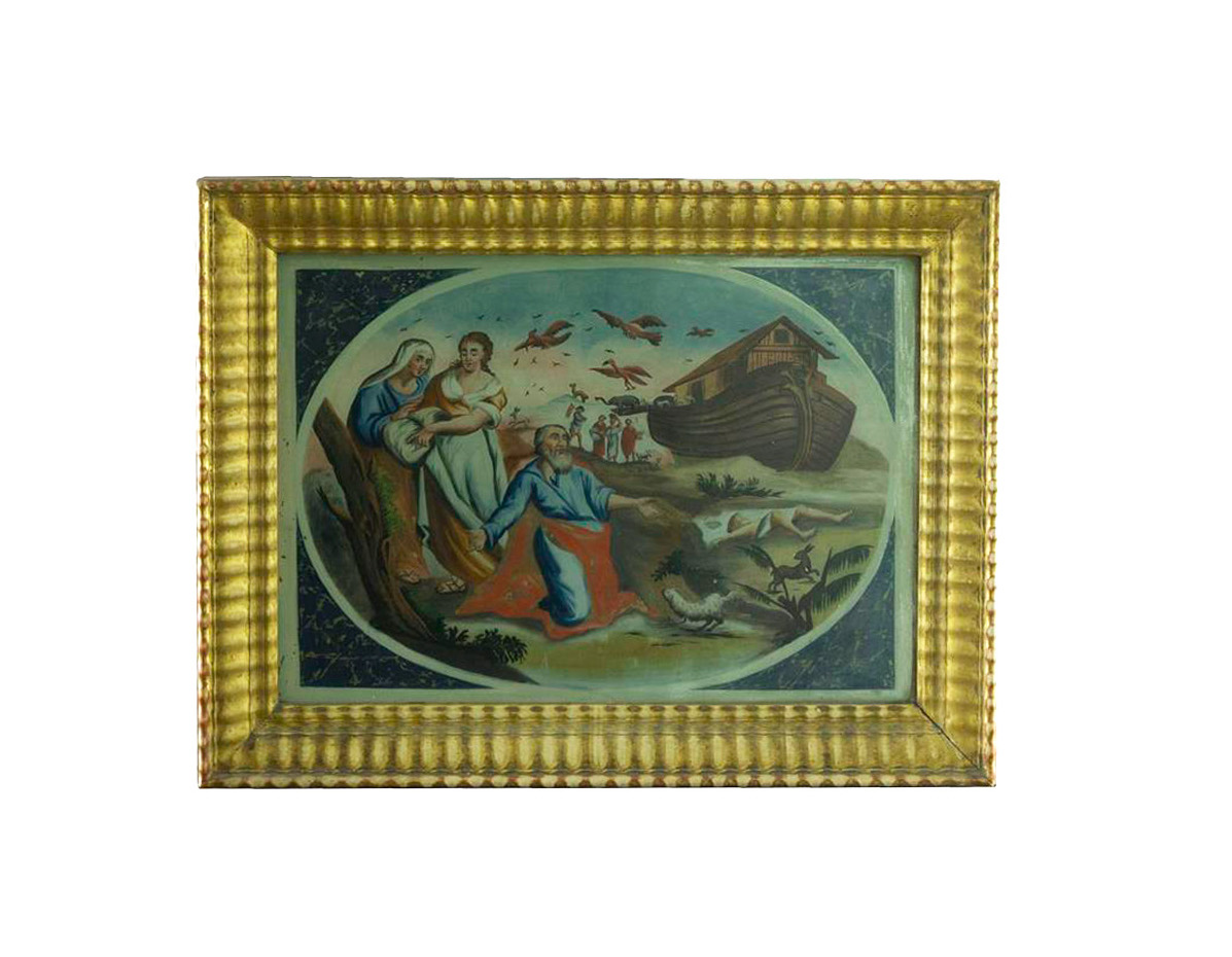 Cristales Pintados con Motivos Bíblicos – Italia, Siglo XVIII - Imagen 4