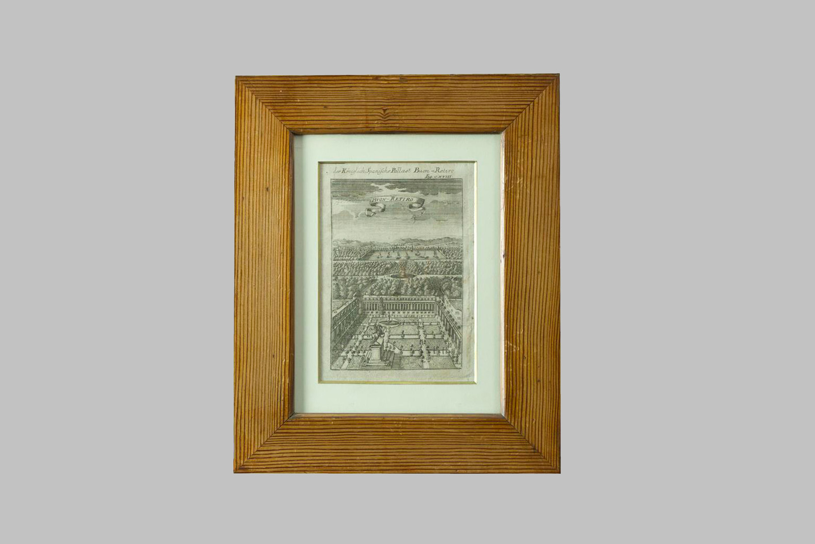 Grabado Antiguo: Palacio del Buen Retiro
