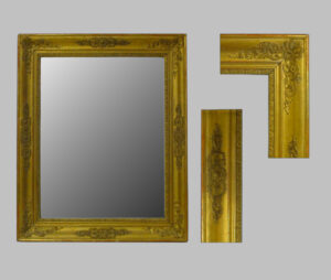 Зеркало Изабельно с золотой рамой из тонкого золота. XIX век