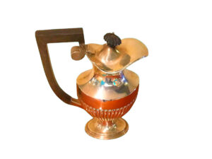 Cafetera de Plata con Asa de Madera Lacada
