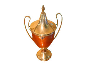 Copón de Plata con Dos Asas y Tapa