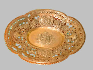 Frutero de Plata Cincelada con Angelitos