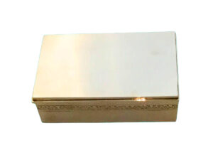 Caja de Plata con Decoración en Cuadradillos