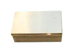 Caja de Plata con Interior de Madera