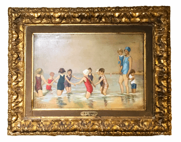 Paisaje de playa - firmado P. M. Dupuy