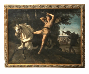 “Cazador cazado a caballo” (Mitología Clásica) - Siglo XVIII