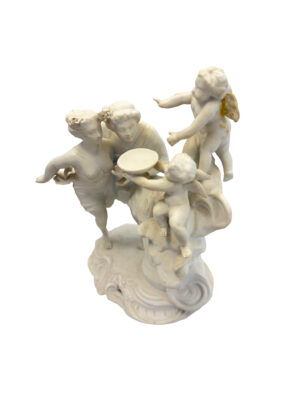 Grupo de Porcelana Biscuit Blanco