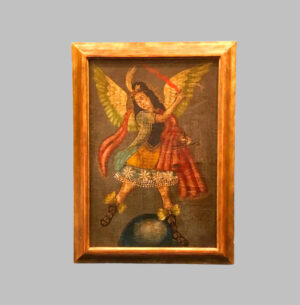 Oil on canvas, Archangel with a Sword.