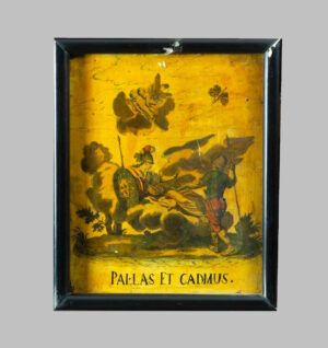 Painting on Panel: "PALLAS ET CADMUS"