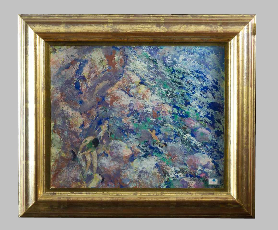 Oil on Paper by Ulrich Leman (1885 - 1988)