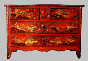 Cómoda Francesa Chinoiserie - Época Luis XIV