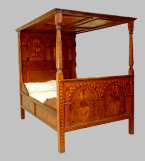 Исключительная немецкая кровать эпохи Возрождения. XVI век