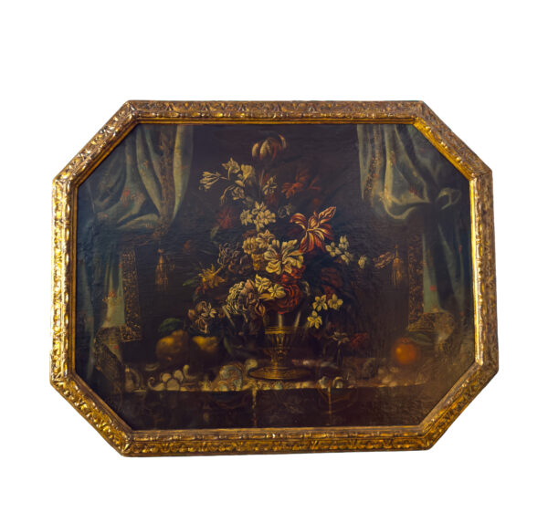 Pareja de Bodegones - Seguidor de Giovanni Battista SALVI -  Siglo XVII