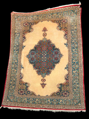 Alfombra Persa Moud / Kerman Anudada a Mano