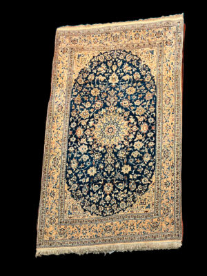 Alfombra Persa Nain "Azul Noche"